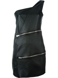 мини-платье с отделкой молниями Saint Laurent