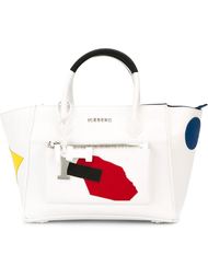 geometric patch diamond tote Iceberg