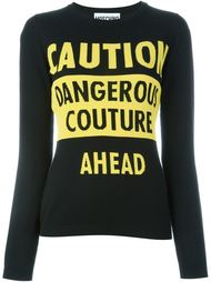 джемпер с принтом 'dangerous couture' Moschino