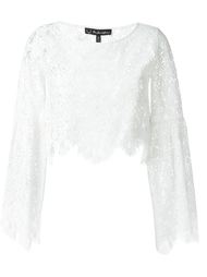 блузка с фестонами на подоле и манжетах For Love And Lemons