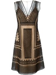 платье с кружевной отделкой Alberta Ferretti