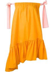платье с оборками  MSGM