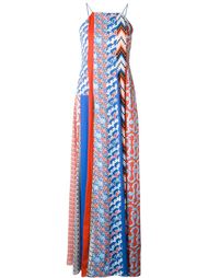 длинное платье лоскутного кроя Kenzo