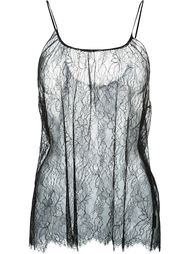 floral lace vest top Saint Laurent