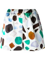 geometric print shorts MSGM