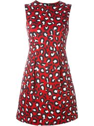 платье с леопардовым принтом   Love Moschino