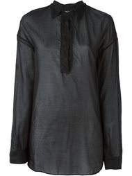 прозрачная блузка на пуговицах Kristensen Du Nord