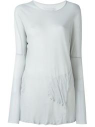 длинная блузка с круглыми карманами Kristensen Du Nord