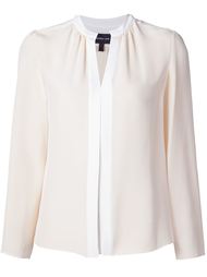 блузка с плиссированной панелью Derek Lam