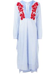 embroidered striped dress Tory Burch