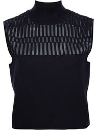 cropped knit top Mugler