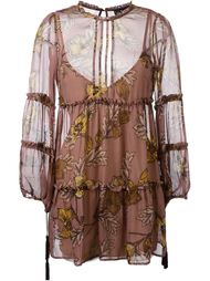 короткое платье с цветочным принтом For Love And Lemons