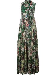 длинное платье с цветочным узором Antonio Marras