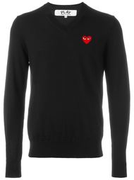 chest logo V-neck jumper Comme Des Garçons Play