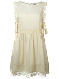 платье с кружевными деталями  Red Valentino