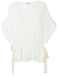 open-knit  drawstring top Red Valentino