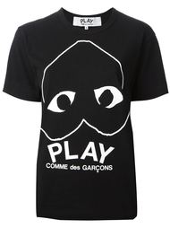 футболка с перевернутым логотипом Comme Des Garçons Play