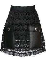 юбка с панелями из искусственной кожи Toga