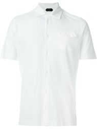 трикотажная рубашка с короткими рукавами  Zanone