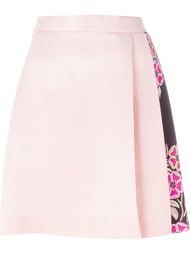 плиссированная юбка с цветочными панелями MSGM
