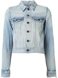 джинсовая куртка с потертой отделкой Saint Laurent