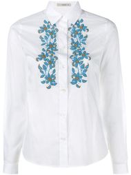 рубашка с цветочной вышивкой Etro