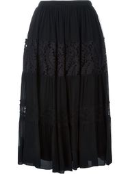 кружевная юбка с панельным дизайном  Nº21