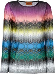 топ с зигзагообразным узором  Missoni