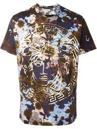 футболка с цветочным принтом Versace