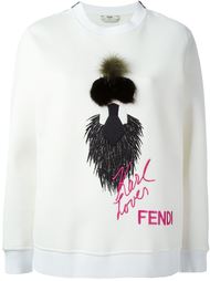 Флисовая толстовка 'Karlito' Fendi