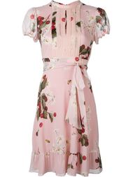 платье с принтом вишен Red Valentino