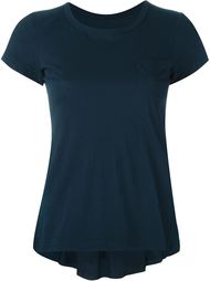 футболка с плиссировкой  Sacai