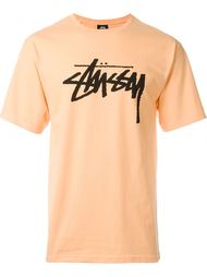 футболка с принтом логотипа Stussy