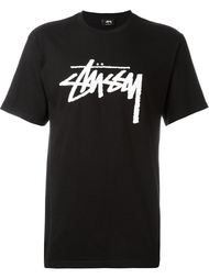 футболка с принтом логотипа Stussy