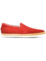 лоферы с окантовкой из рафии Tod's