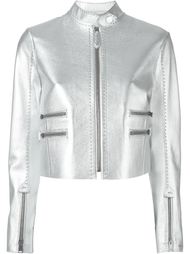куртка с металлическим отблеском Fendi