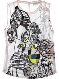 прозрачный топ Emilio Pucci