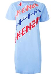 платье-футболка с принтом логотипа Kenzo