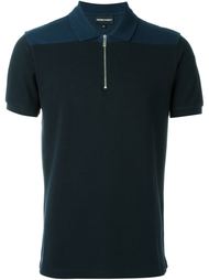 футболка-поло на молнии  Emporio Armani