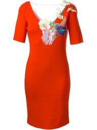 платье с вышивкой  Blumarine