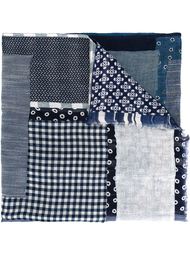 multi pattern frayed knitted scarf Al Duca D’Aosta 1902