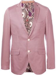 однобортный пиджак с геометрическим принтом  Etro