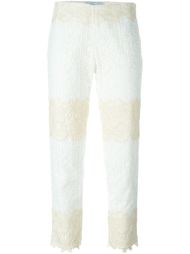 lace cropped trousers Blumarine