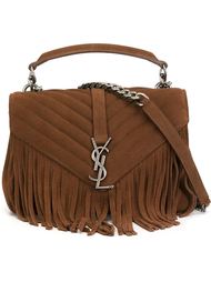 сумка на плечо с бахромой Saint Laurent