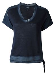 блузка с прозрачным подолом  Armani Jeans