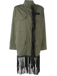 fringed military jacket Alexander Wang