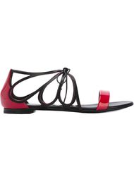 сандалии на шнуровке Casadei