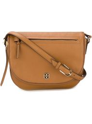 front zip saddle shoulder bag Tory Burch