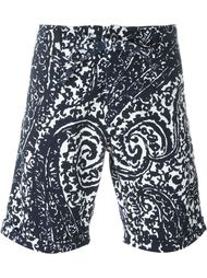 paisley print tie waist deck shorts Lardini