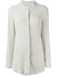 mandarin collar button down knitted coat Simon Miller